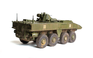 Scale model of old vehicle