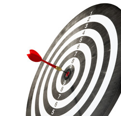 target with arrow isolated element