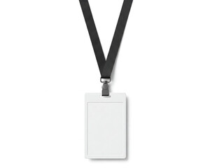 ID Badge with Lanyard Mockup