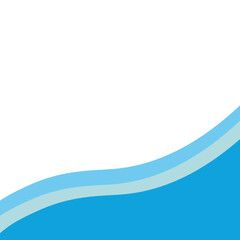Blue Wave Footer Element