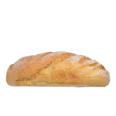3D rendering illustration of a homemade rustic sourdough bread