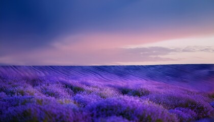 Obraz premium lavender field at sunset