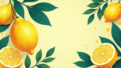 colorful lemons modern art prints designs summer cards invitations featuring tropical citrus themes lush