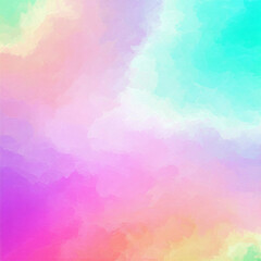 Abstract Watercolor Rainbow Background