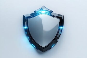 Secure Digital Protection Symbol Isolated on white background