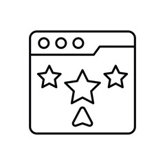 Rating vector icon 