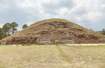 The obscure Mayan ruins of Zaculeu outside of Huehuetenango, Guatemala