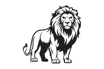 lion black vector