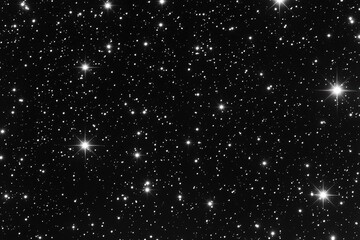 Fototapeta premium Sparkling Night Sky Seamless Starry Pattern Background Texture for Design