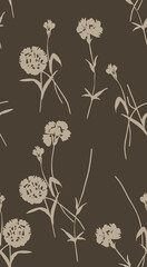 lowers watercolor illustration.