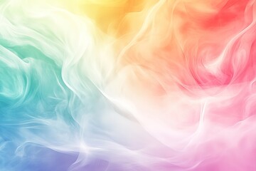 Fototapeta premium Abstract Pastel Rainbow Swirl Background Soft, Flowing Texture Design