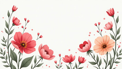 Fototapeta premium lovely floral designs vector format various digital projects print