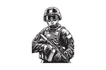 Military Soldier vector