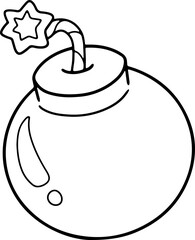 bomb hand drawn