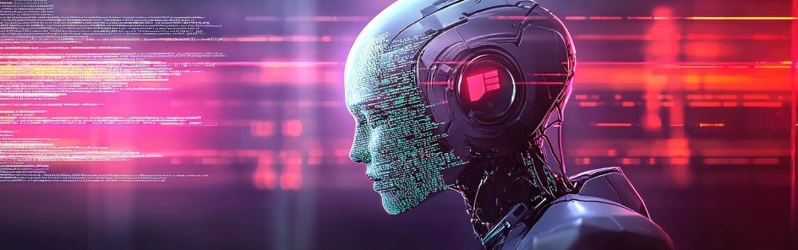 Coding academy showcasing advanced technology and glowing computer screens at night