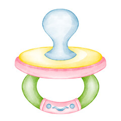 watercolor pacifier