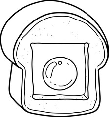 breakfast doodle hand drawn