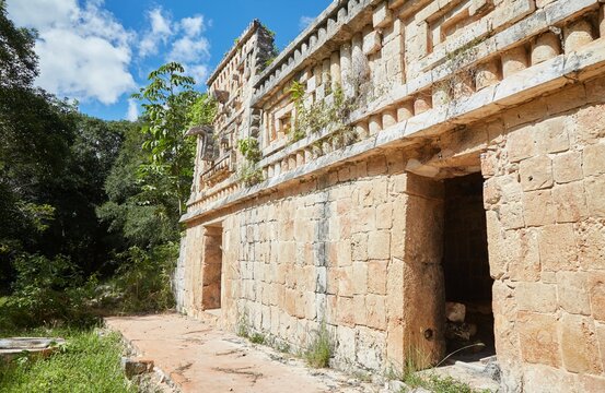 The Mayan ruins of Xlapak in the Puuc region of Yucatan, Mexico