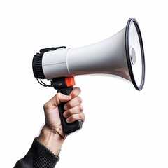 Hand Holding a Megaphone
