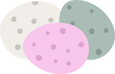 cute bird egg cartoon.
Speckled bird egg flat vector isolated.
Transparent Background.