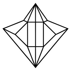 Minimalist Vector Art Graph Lines