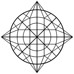 Minimalist Vector Art Graph Lines