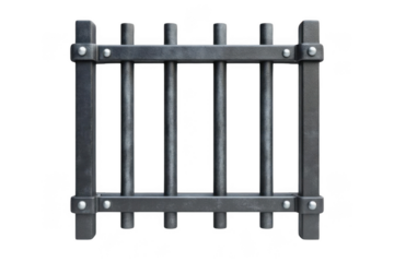 View Metal bars of protection and Security Through Limitation Theme