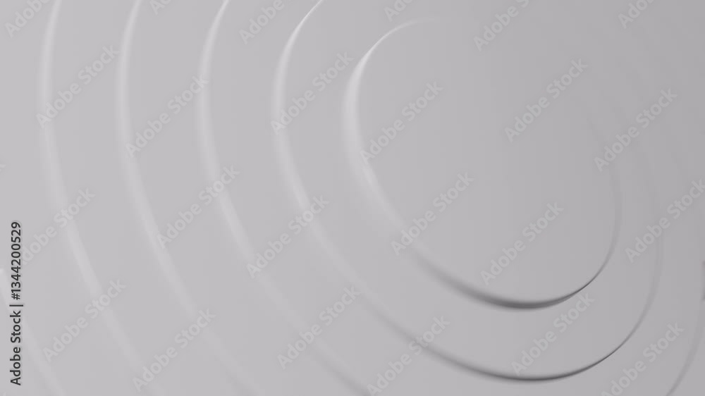 Poster abstract concentric circles geometric background in loop. wave from concentric circles, rings on the