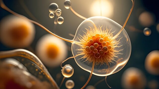 Under super microscope creature