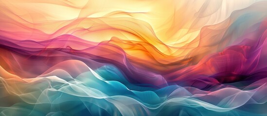 Obraz premium Colorful Flowing Fabric Abstract Background