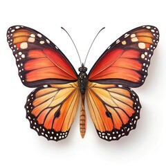 Fototapeta premium butterfly on white background