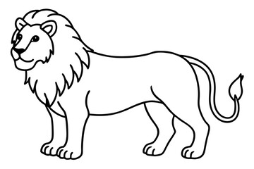 Elegant Lion Illustration