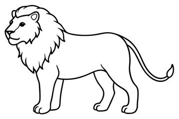 Elegant Lion Illustration