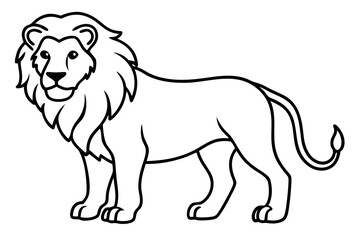 Elegant Lion Illustration