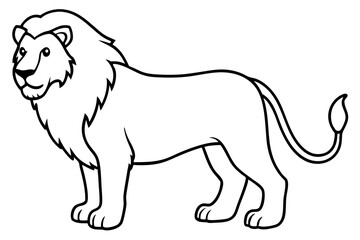 Elegant Lion Illustration