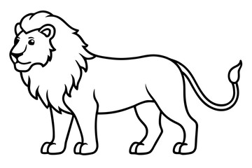Elegant Lion Illustration