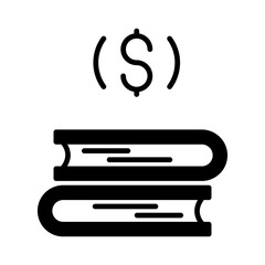 Finance education book icon