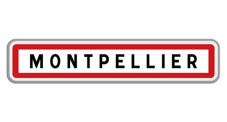 Panneau de Montpellier, Hérault, Occitanie