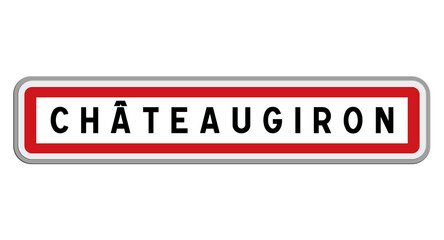 Fototapeta premium Panneau de Châteaugiron, Ille-et-Vilaine, Bretagne