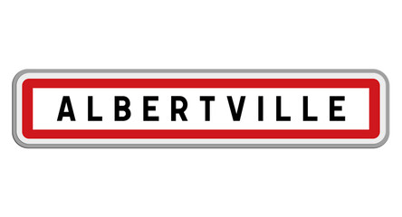 Panneau d'Albertville, Savoie, Auvergne-Rhône-Alpes