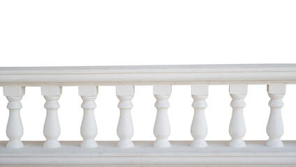 stone railing isolated