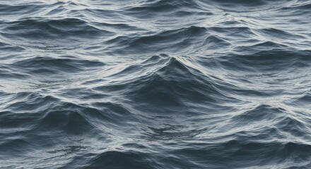 Fototapeta premium Dramatic Ocean Waves Texture Dark Blue Water Surface Background