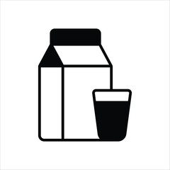 Milk Vector icon