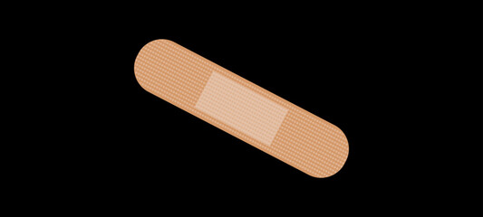 Band-Aid bandage isolated. Vector Illustration.