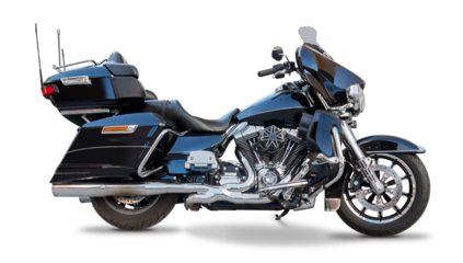 Motorcycle touring isolated on white background	