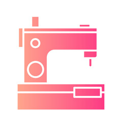 sewing machine gradient icon