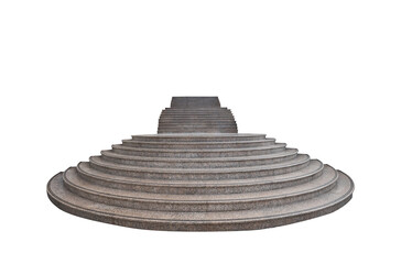 stone steps isolated