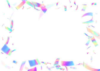 Color Burst. Anniversary Ribbon. Blue Retro Background. Isolated Poster. Art Christmas Illustration. Unicorn Paper. 3d Confetti. Light Sparkle. Purple Color Burst