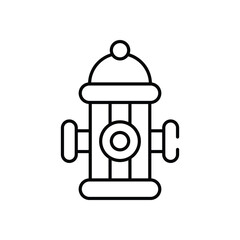 Fire Hydrant vector icon stock illustration