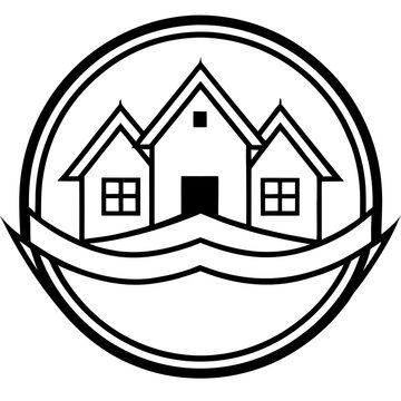recommend clip art: Real Estate Line Art Vector Design